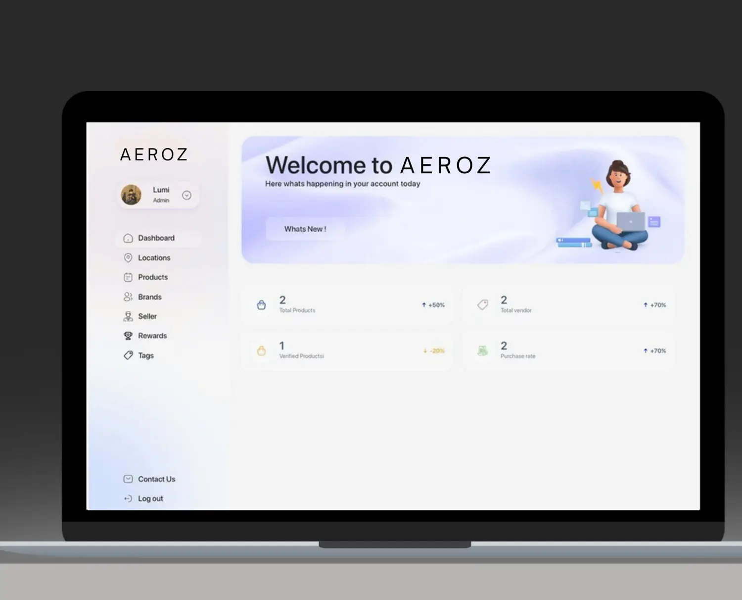 The Aeroz operations dashboard showing live chain-of-custody for tracked units